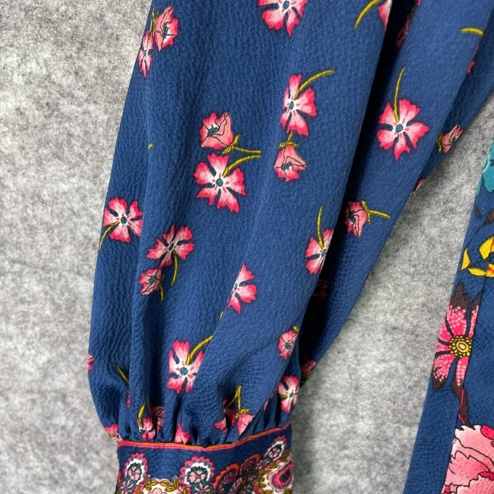 Ann Taylor LOFT Women’s Dress Size Small Wildflower Satin Shift Dress Colorful - Picture 2 of 12